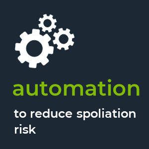 automation to reduce spoilation