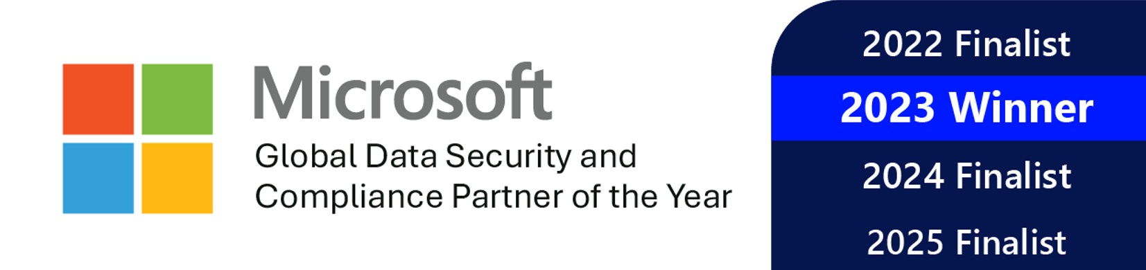 Microsoft Global Data Security and Compliance Partner of the Year