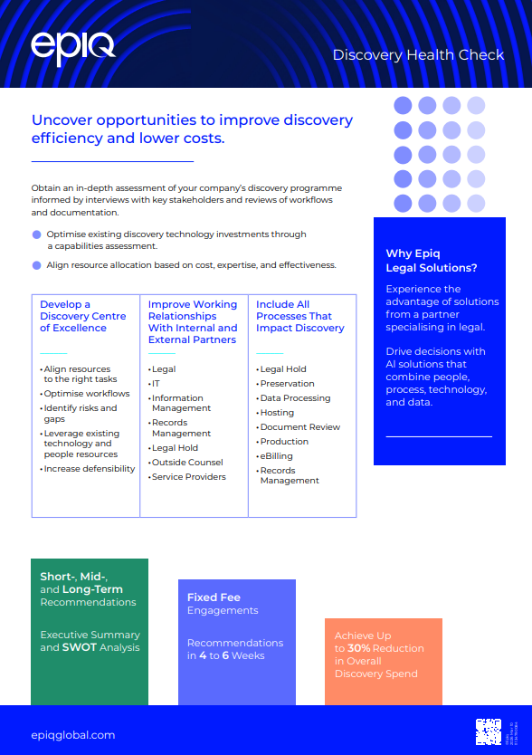 Discovery Health Check Solution Brief