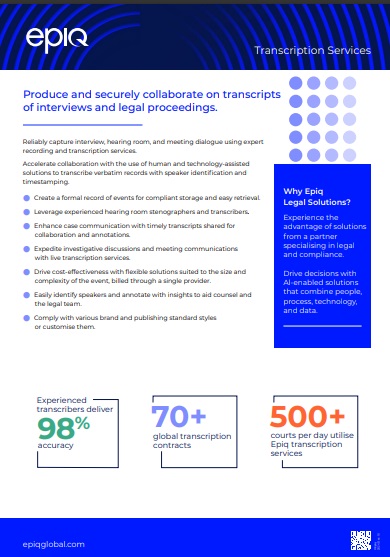 Transcription Solution Brief