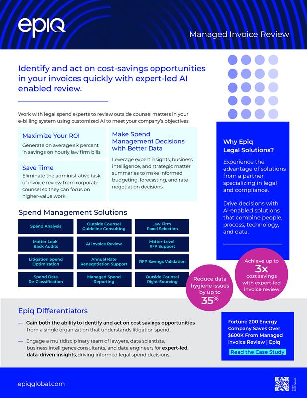 Managed Invoice Review Solution Brief