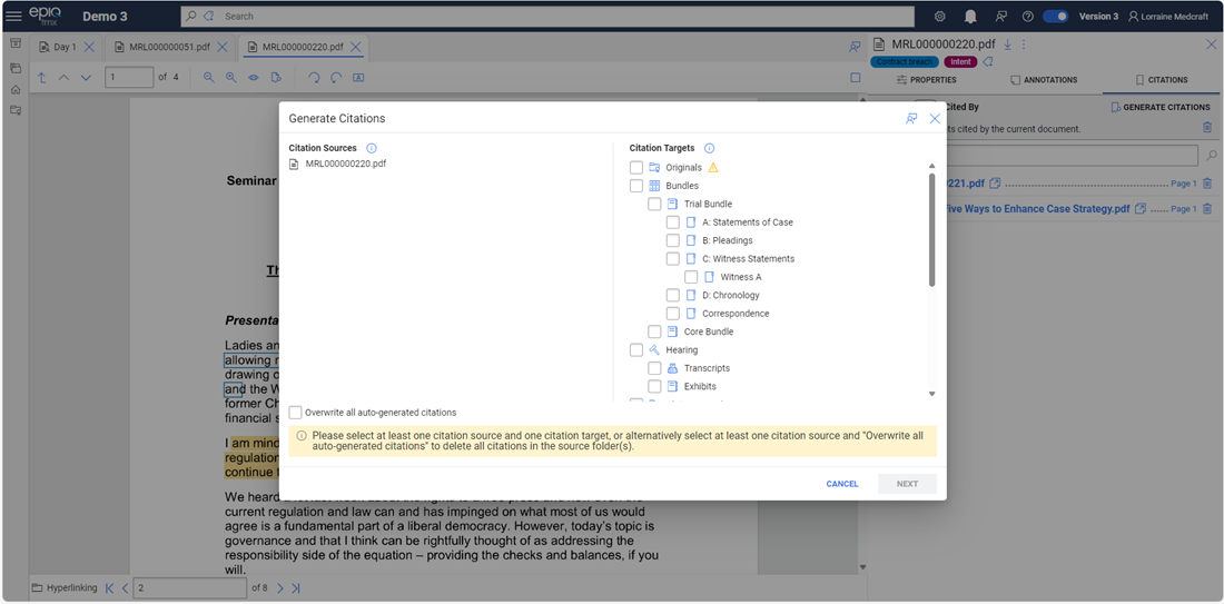 tagging and hyperlinking