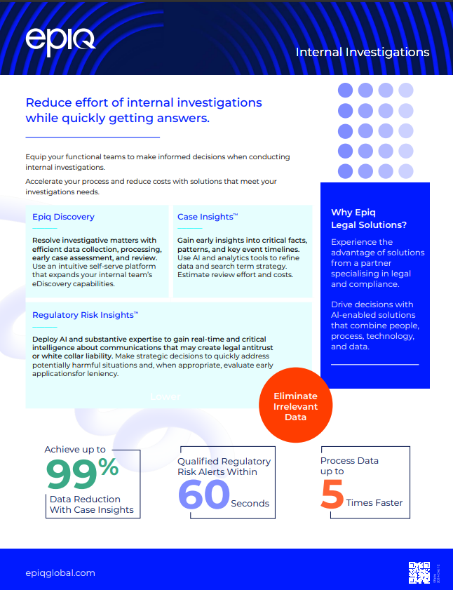 Internal Investigations Solution Brief