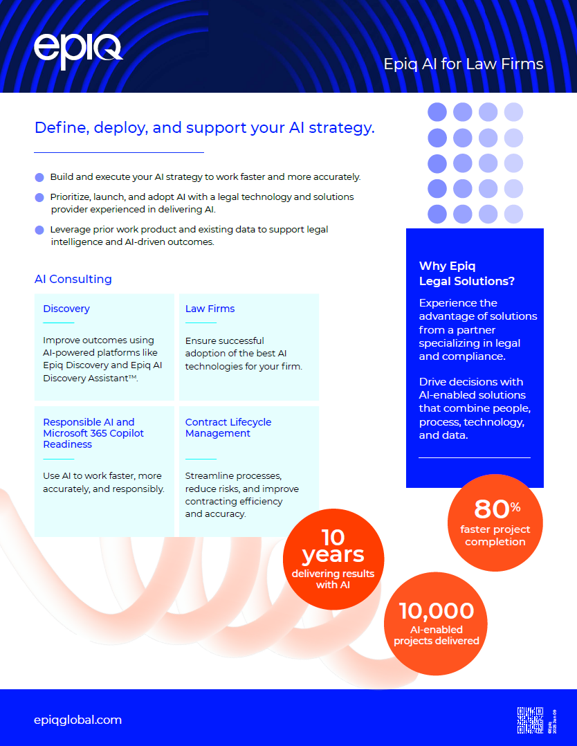 Solution Brief_Epiq AI for Law Firms