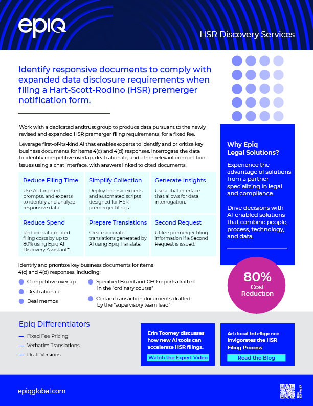 HSR Discovery Services Solution Brief